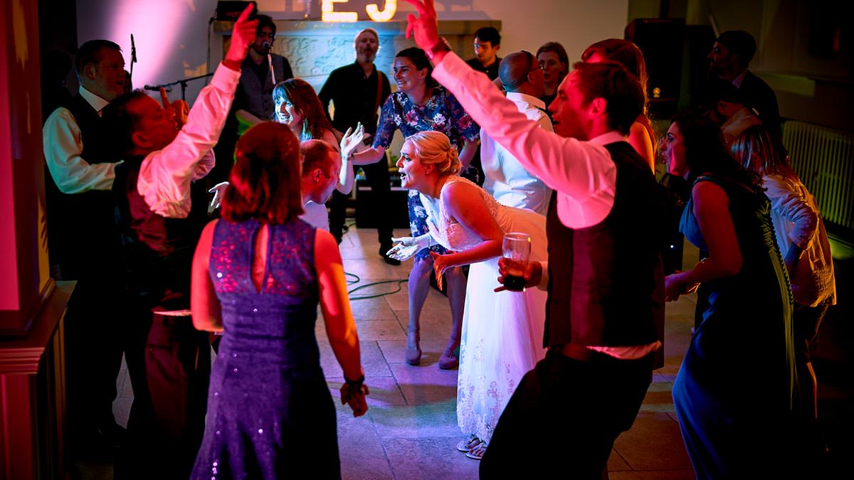 Bride & Groom Dancing at Tyn Dwr Hall, Llangollen wedding