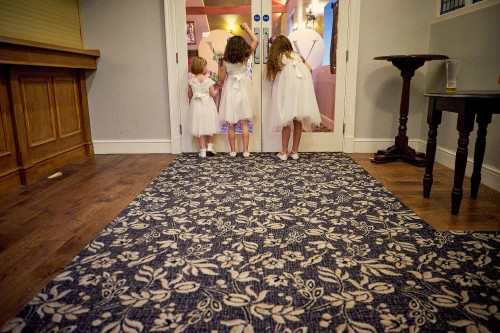 three flower girls