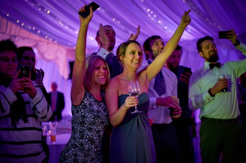 Bride & Groom First Dance Crowd