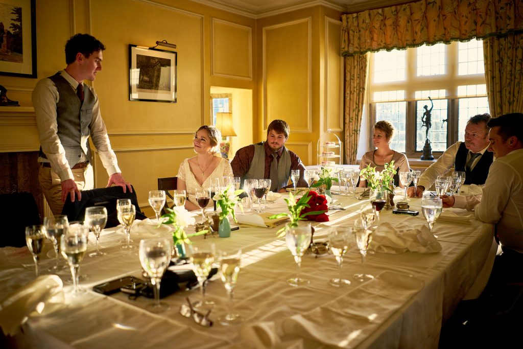 wedding speeches at Bodysgallen Hall