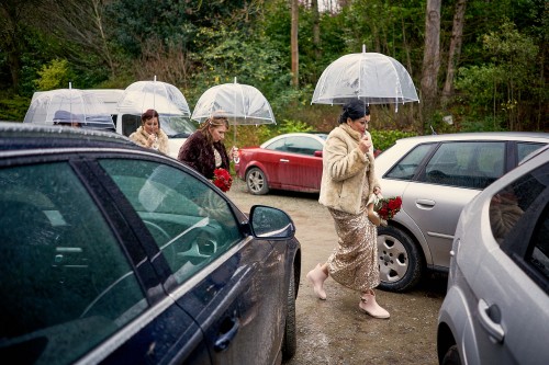 Trevor Hall Bridesmaids In The Rain