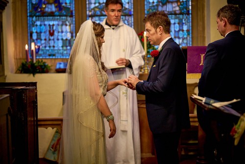 Bride & Groom Holding Hands