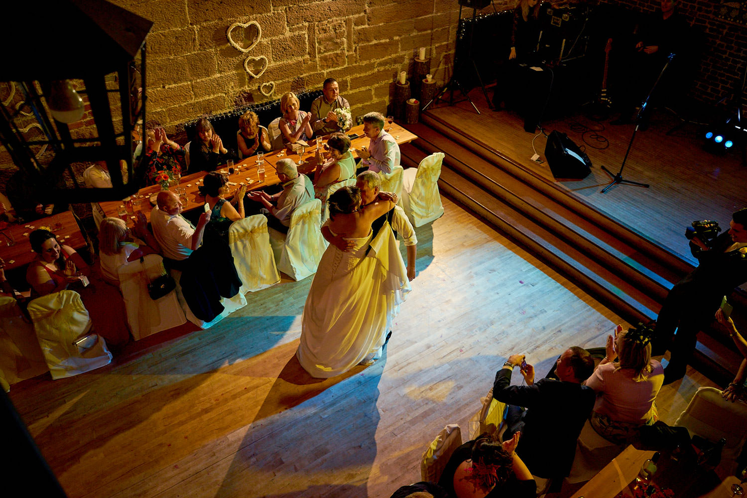 bride and groom first dance