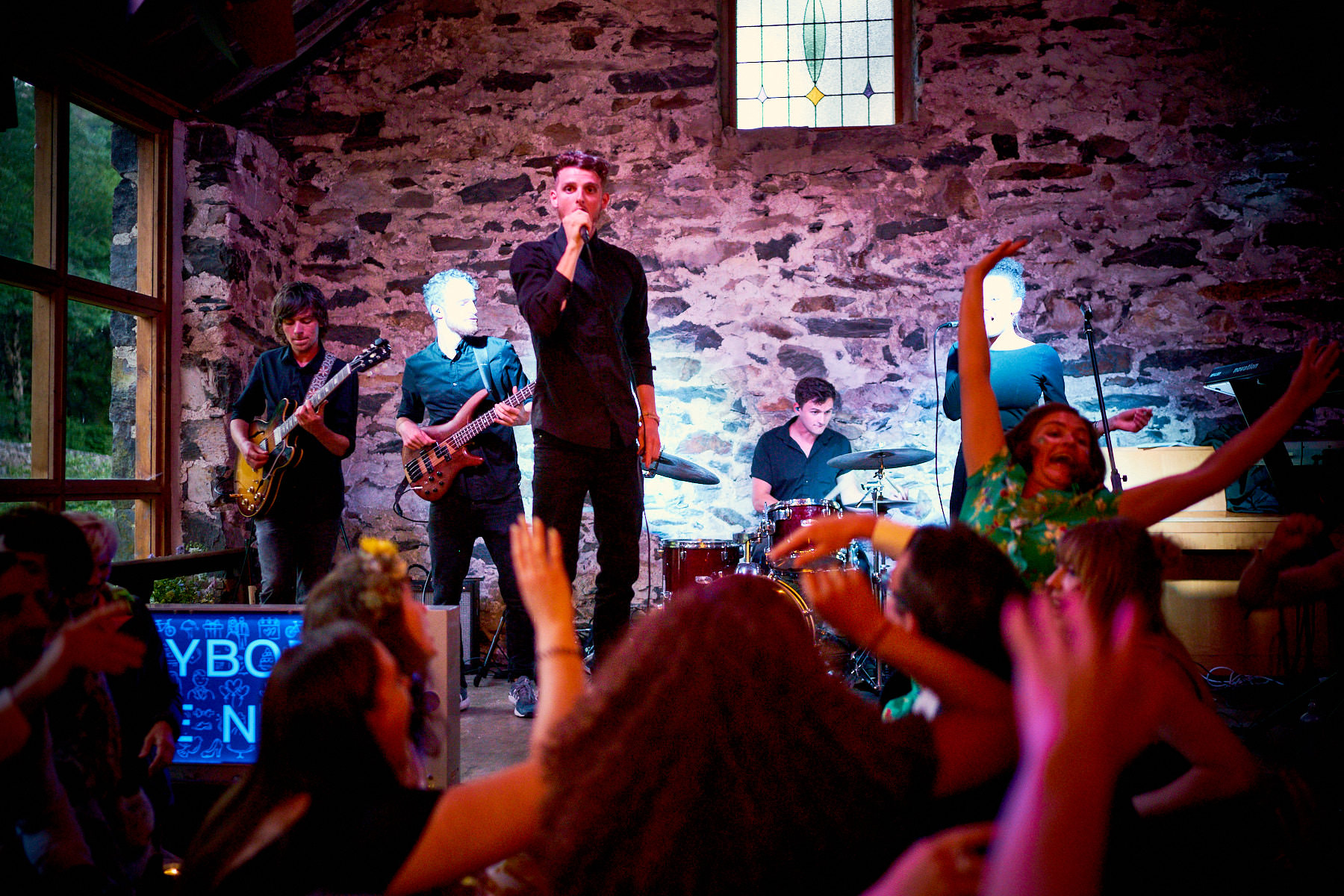 Something For The Weekend Live Wedding Band Playing at Nant Gwynant Barn