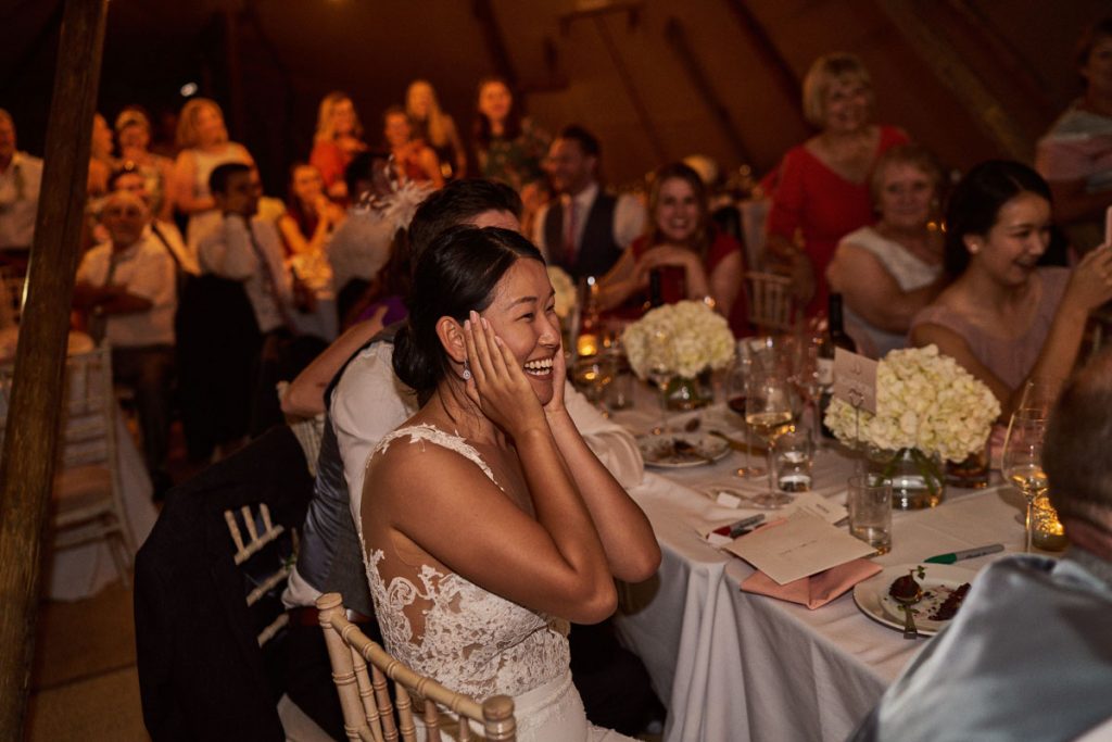 Bride can't believe the Best Men wrote and recorded a song for them